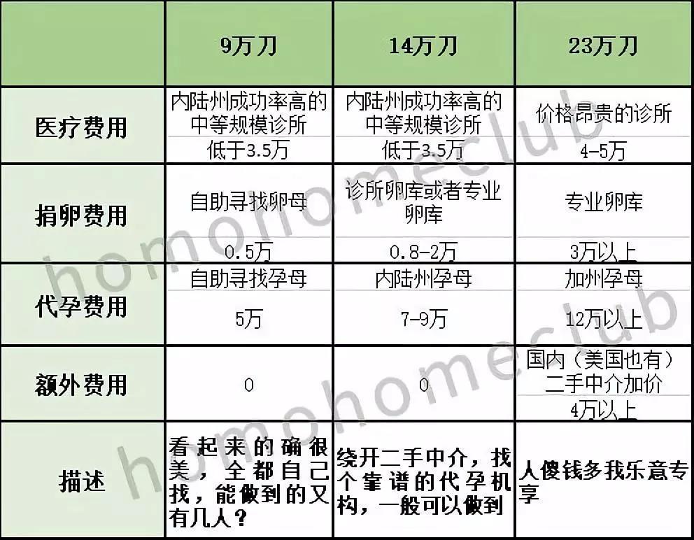 代孕要多少费用啊